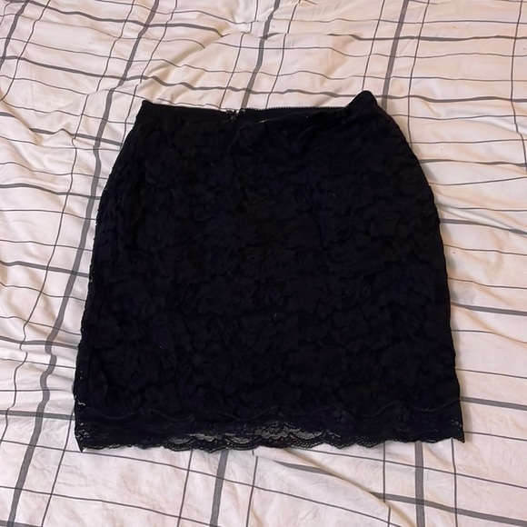 Express Dresses & Skirts - Black Lace Pencil Skirt